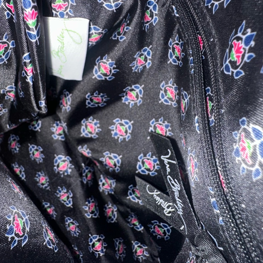 Vera Bradley Purse Crossbody Black Quilted - Picture 8 of 11